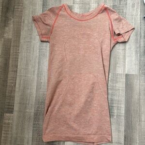 Pink Lululemon Short Sleeve Shirt